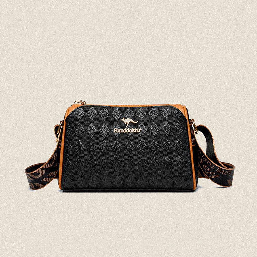 Stijlvolle Crossbody Tas - Met modieus diamantpatroon