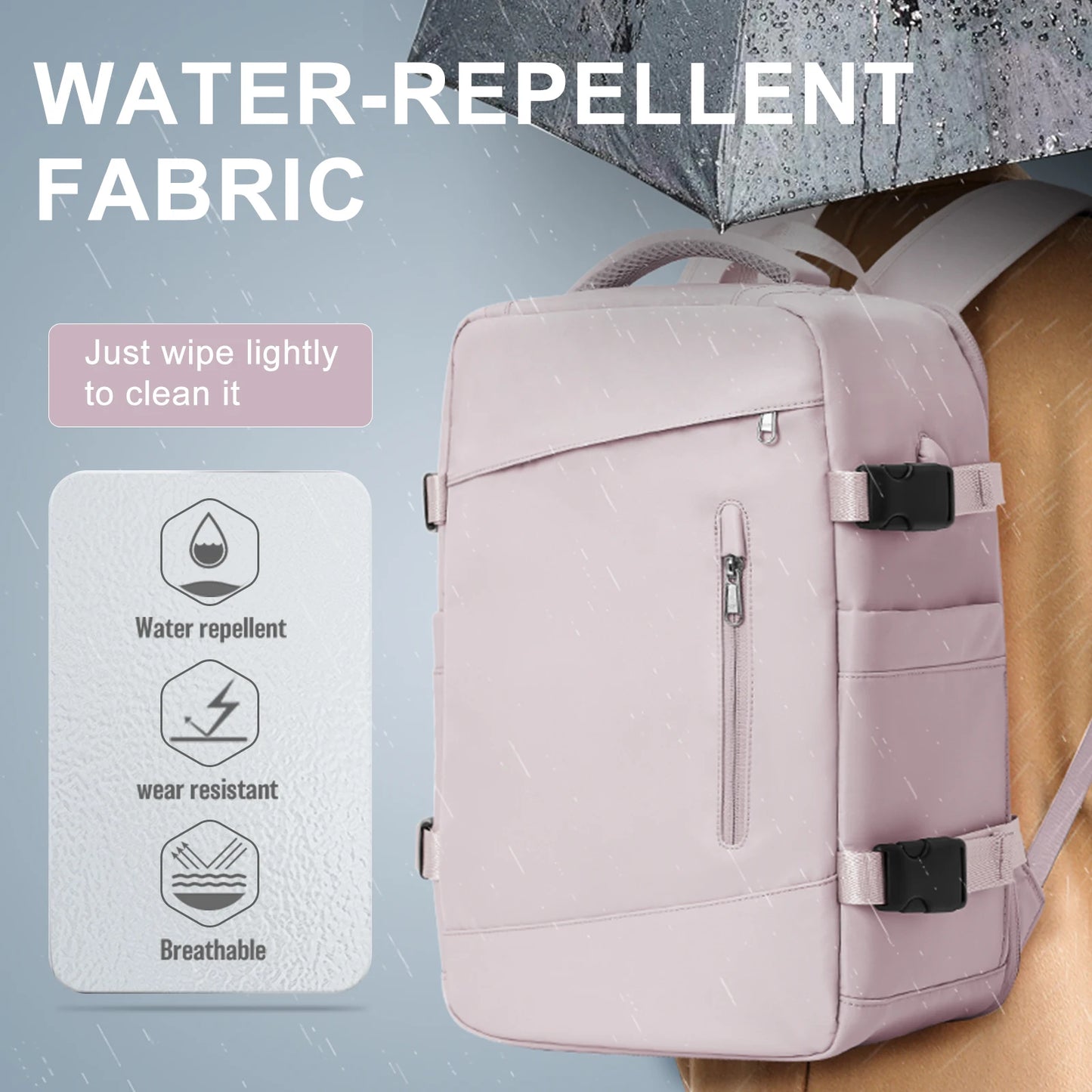 Reiskoffer Cabinetas en rugtas ideaal als vliegreistas