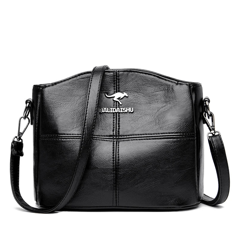 Zacht Leren crossbody damestas