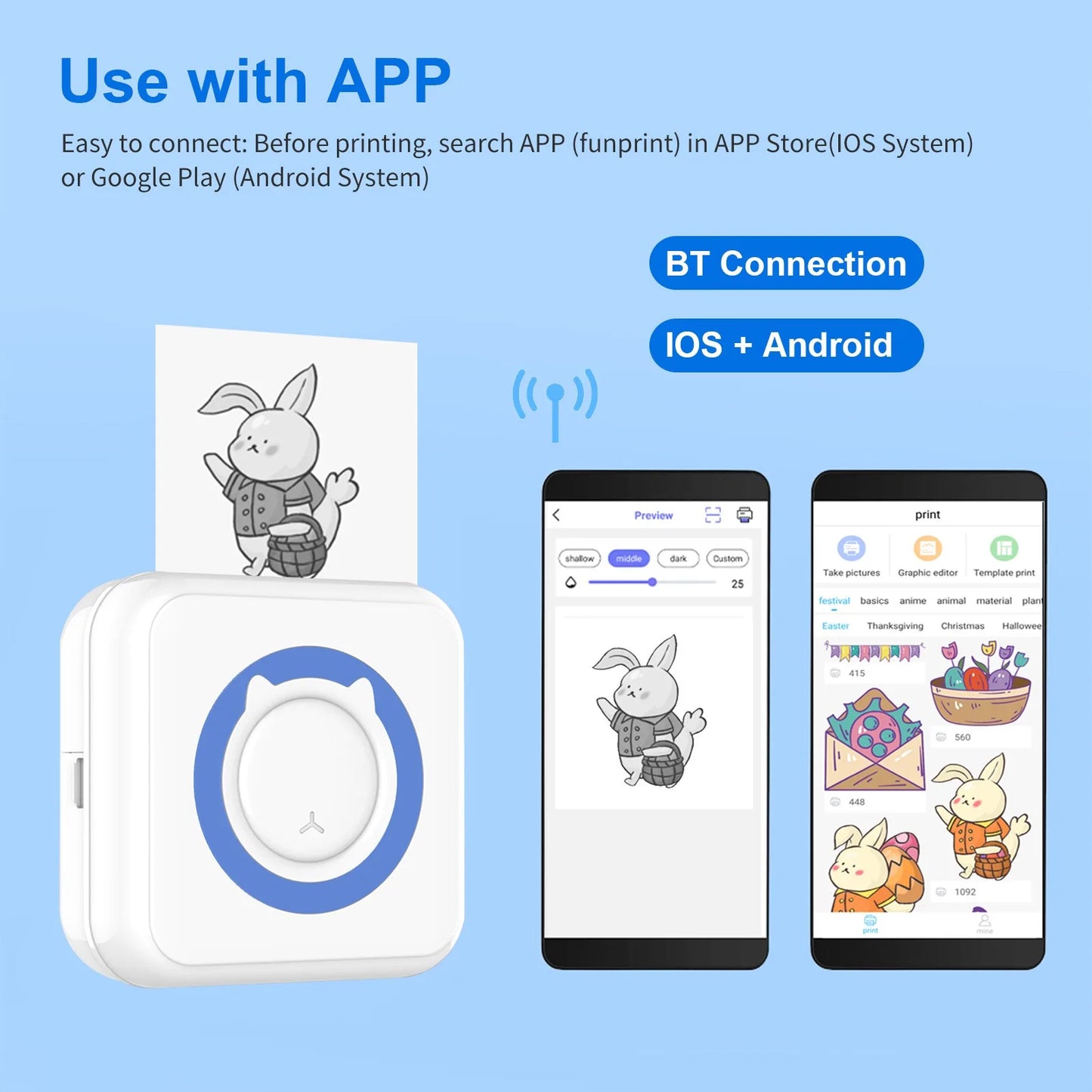 Mini Printer®  - Draagbare Pocketprinter