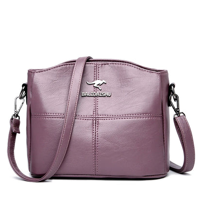 Zacht Leren crossbody damestas