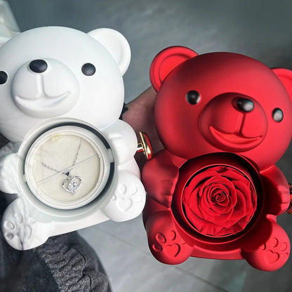 RoseLuxe Bear™ – Het ultieme romantische cadeau dat haar hart raakt